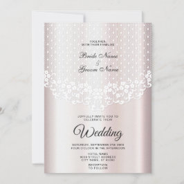 ホワイトレエレガントースフローラ結婚式招待状 招待状