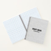 ホワイトレザーフェイクイメージノートブック ノートブック (内部)