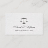 ホワイトレザー法フェミニン律法規スケール 名刺 (正面)