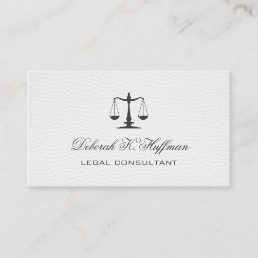 ホワイトレザー法フェミニン律法規スケール 名刺 (正面)
