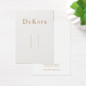 ホワイトレザー独身のヘアクリップ表示カード (デスク)