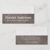 ホワイトレザー |金属 |カラーブック 名刺 (正面/裏面)