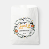 ホワイトレッツ幽霊不気味ハロウィーンリース フェイバーバッグ (正面)
