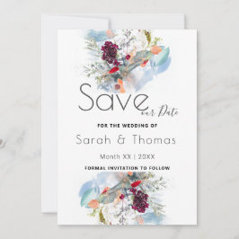 ホワイトレッドとオレンジエレガントの救フローラ 案内状