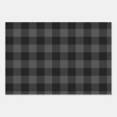 ホワイトレッドと木炭バッファロープリドカナディアナ ラッピングペーパーシート (正面3)