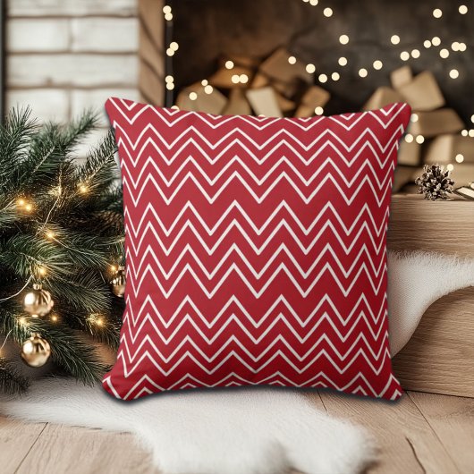 ホワイトレッドウィンターフェスティバル クッション