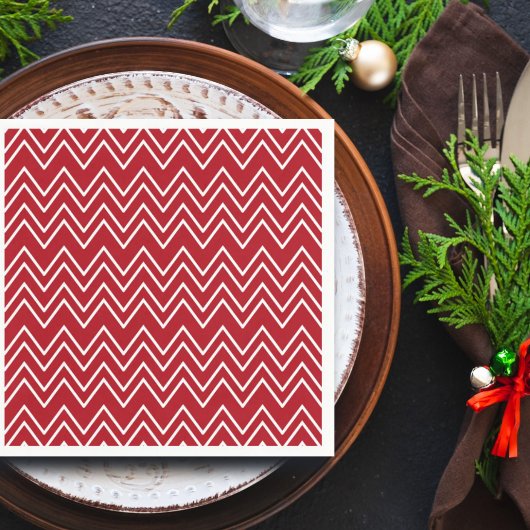 ホワイトレッドウィンターフェスティバル スタンダードカクテルナプキン