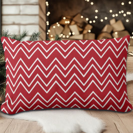 ホワイトレッドウィンターフェスティバル ランバークッション