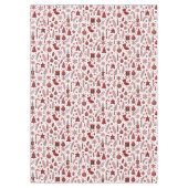 ホワイトレッドクリスマステーブルクロス テーブルクロス (正面)