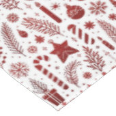 ホワイトレッドクリスマステーブルクロス テーブルクロス (アングル)
