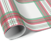 ホワイトレッドクリスマスプレッドラッピング紙 ラッピングペーパー (ロールコーナー)