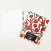 ホワイトレッドゴールデンヴィンテージパターンデイリープランナー プランナー手帳 (ディスプレー)