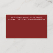 ホワイトレッドシンプル縁ど6パンチ ロイヤリティカード (裏面)