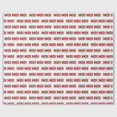 ホワイトレッドホーホーホパターンクリスマスホリデー ラッピングペーパー (フラット)