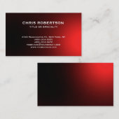 ホワイトレッドモダンシンプルビジネスカード 名刺 (正面/裏面)