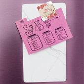 ホワイトレッドユニークロモダンーズハッピーマザーズ マグネット