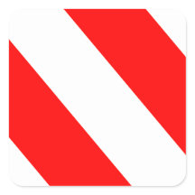 ホワイトレッド警告のストライプ