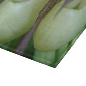 ホワイトレディースリッパオーキッドフラワー自然 カッティングボード (角)