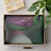 ホワイトレディースリッパーオーキッドフラワーデコップページ 薄葉紙 (ギフト)