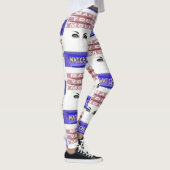 ホワイトレディースロングレギンス レギンス (右)