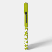 ホワイトレトロドッグウッドフラワーズ名前をカスタムする Case-Mate iPhoneケース (裏面 / 左)