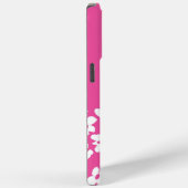 ホワイトレトロドッグウッドフラワーズ名前をカスタムする Case-Mate iPhoneケース (裏面 / 右)