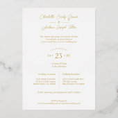 ホワイトレファンシーース赤いハート4写真Be Our Guest 箔招待状 (裏面)