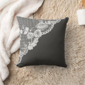 ホワイトレフェイクスコーナー木炭グレー クッション (ブランケット)