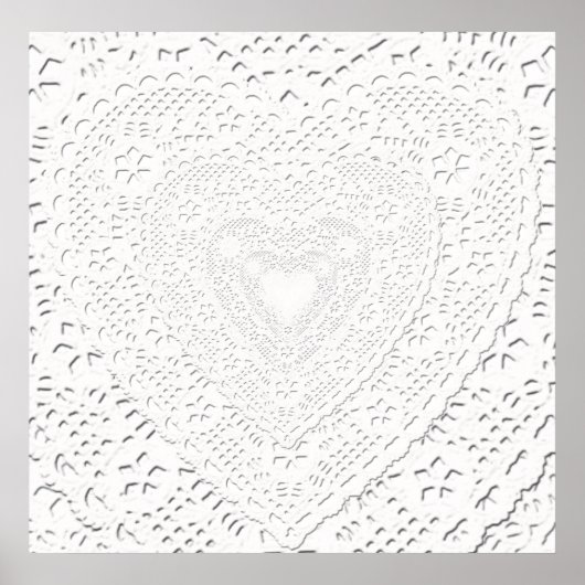 ホワイトレフェイクース生地の背景 ポスター (正面)