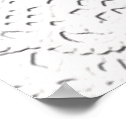 ホワイトレフェイクース生地の背景 ポスター (角)