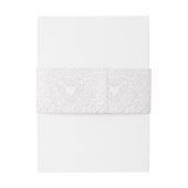 ホワイトレフェイクース生地の背景 招待状ベリーバンド (裏面例)