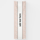 ホワイトレフェイクース生地の背景 横断幕 (縦)