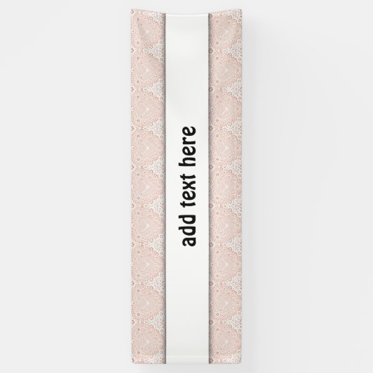 ホワイトレフェイクース生地の背景 横断幕 (縦)