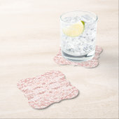 ホワイトレフェイクース網紙コースター ペーパーコースター (インサイチュ)