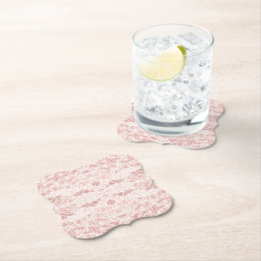 ホワイトレフェイクース網紙コースター ペーパーコースター (インサイチュ)