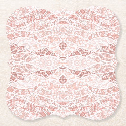 ホワイトレフェイクース網紙コースター ペーパーコースター (正面)