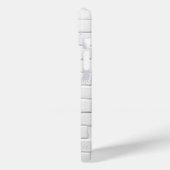 ホワイトレンガテクスチャiPhoneケース ミニマルなデザイン Case-Mate iPhoneケース (裏面 / 左)