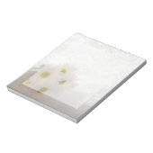 ホワイトレースとデイジー結婚ズ ノートパッド (回転)