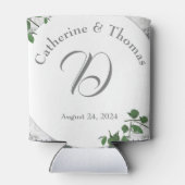 ホワイトレースとバラ葉のクール 缶クーラー (裏面)