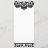 ホワイトレースとブラックレースのスリムディナーメニュー メニュー (裏面)