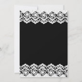 ホワイトレースとプロミス ウェディング 招待状 (裏面)