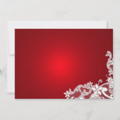 ホワイトレースとルビー結婚ズ 招待状 (裏面)