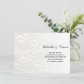 ホワイトレースの結婚/駆け落ち告知 案内状 (スタンド正面)