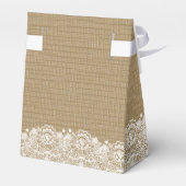 ホワイトレースアンドバーラップカントリーシック結婚ズ フェイバーボックス (裏面サイド)