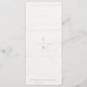 ホワイトレースウッド ラスティックカントリーウェディングメニュー メニュー (裏面)