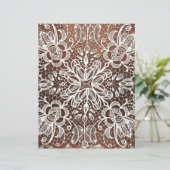 ホワイトレースオンダークウッドスクラップブック紙 (スタンド正面)