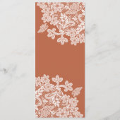 ホワイトレースオンテラコッタクラシックメニュー メニュー (裏面)