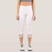 ホワイトレースカかわいらしプリレギンス カプリレギンス (正面)