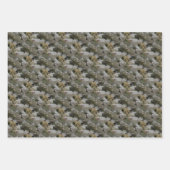 ホワイトレースキャップアジサイの花 ラッピングペーパーシート (正面3)