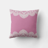 ホワイトレースバラピンク クッション (裏面)